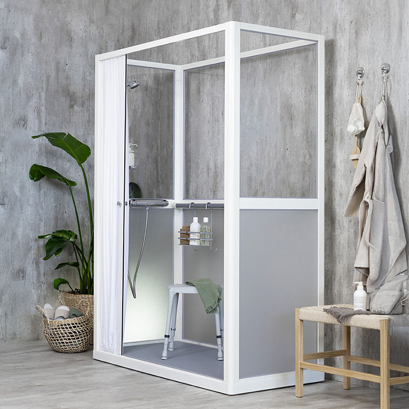 Funktionskabinen AccessLine i badrumsmiljö